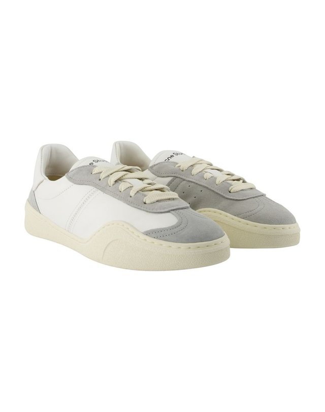 아크네 스튜디오 [해외직구] 26 S/S 아크네 스튜디오 BARS DRAGO M 스니커즈 ACNE STUDIOS 레더 화이트 BD0378-ANC B0731943439 착용컷