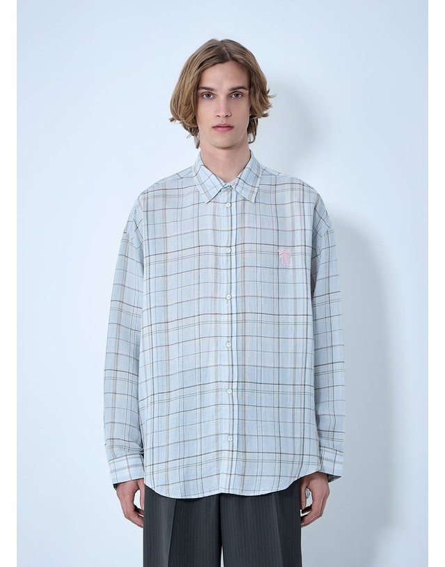 아크네 스튜디오 [해외직구] 26 S/S 아크네 스튜디오 플래드 BUTTONUP 셔츠 BB0663-ANS B0111962007 착용컷