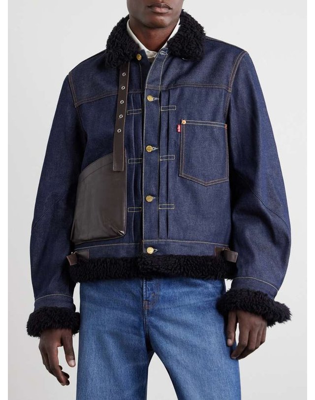 사카이 [해외직구] 사카이 LEVIS PLUSHTRIMMED 데님 자켓 26-04005M B0082336730 착용컷
