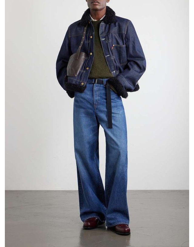 사카이 [해외직구] 사카이 LEVIS 와이드레그 벨트 진 26-01142S B0082336739 착용컷