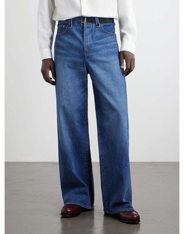 사카이 [해외직구] 사카이 LEVIS 와이드레그 벨트 진 26-01142S B0082336739 착용컷