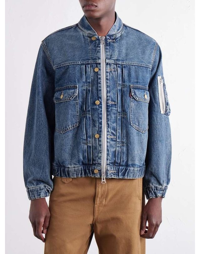 사카이 [해외직구] 사카이 LEVIS 데님 자켓 26-04006M B0082337024 착용컷