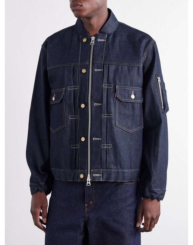 사카이 [해외직구] 사카이 LEVIS 데님 자켓 26-04006M B0082337025 착용컷