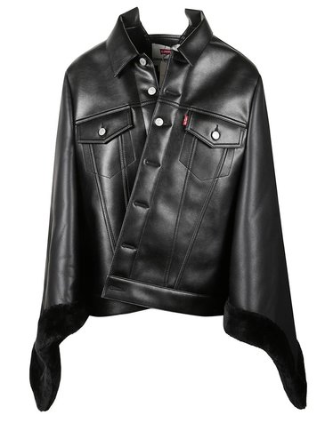 [해외직구] 준야 와타나베 JUNYA WATANABE X LEVIS 레더 자켓 JPJ2010511BLACKXBLACK B0191912734