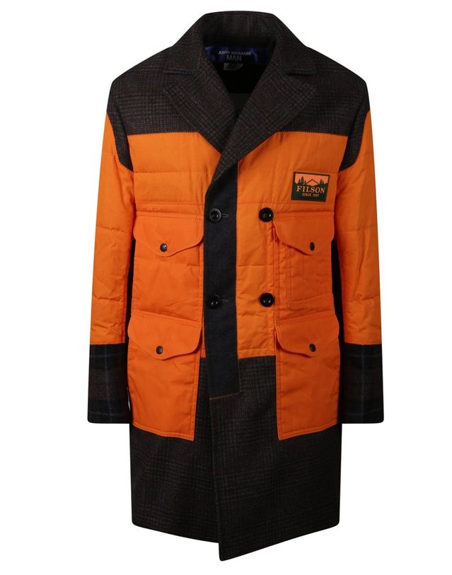 준야와타나베 [해외직구] 준야 와타나베 FILSON 패치워크 코트 WPC0050511ORANGE B0191911912 착용컷