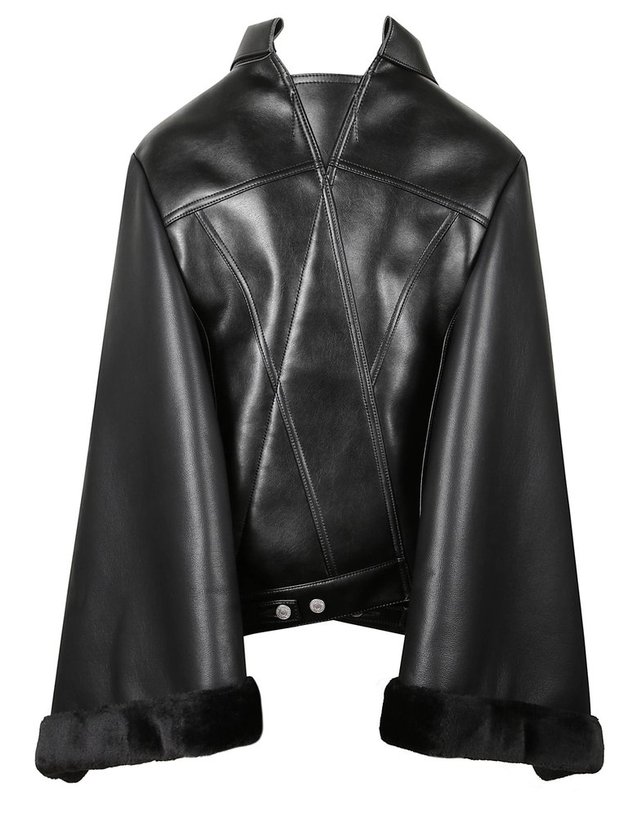 준야와타나베 [해외직구] 준야 와타나베 JUNYA WATANABE X LEVIS 레더 자켓 JPJ2010511BLACKXBLACK B0191912734 착용컷