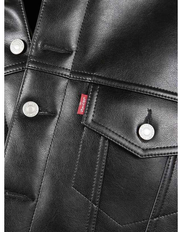 준야와타나베 [해외직구] 준야 와타나베 JUNYA WATANABE X LEVIS 레더 자켓 JPJ2010511BLACKXBLACK B0191912734 착용컷