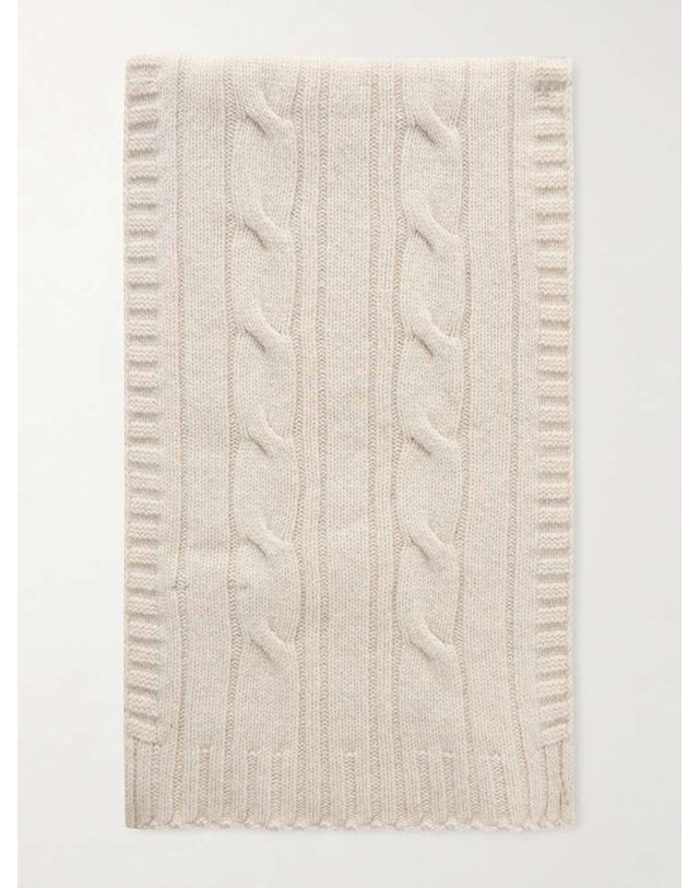 존 스메들리 [해외직구] 존스 메들리 WOOTON 케이블니트 RECYCLEDCASHMERE & 메리노 울블렌드 스카프 WOOTON B0082122735 착용컷