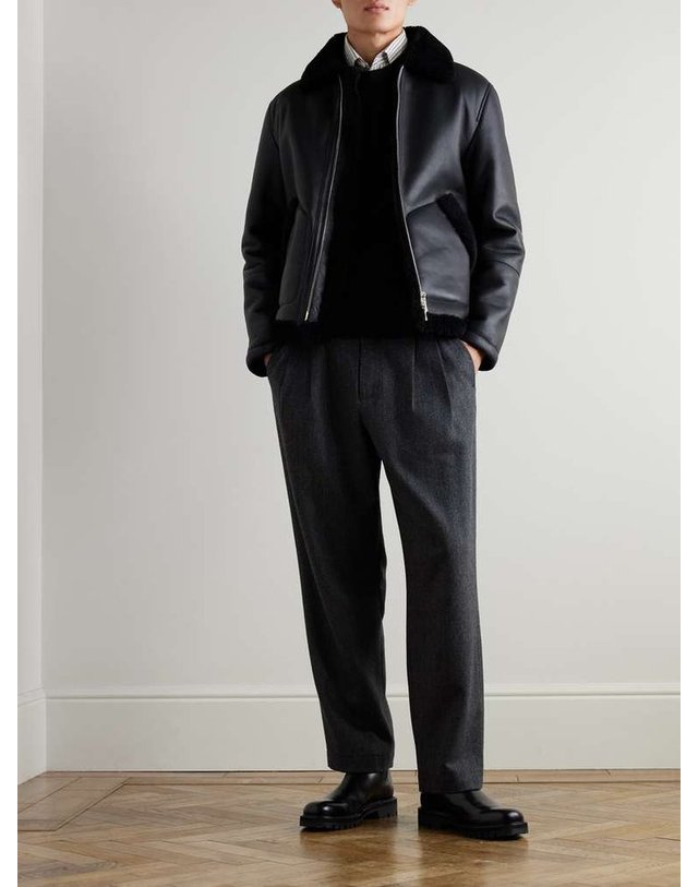 존 스메들리 [해외직구] 존스 메들리 노퍽 RECYCLEDCASHMERE & 메리노 울블렌드 스웨터 NORFOLK B0082124026 착용컷