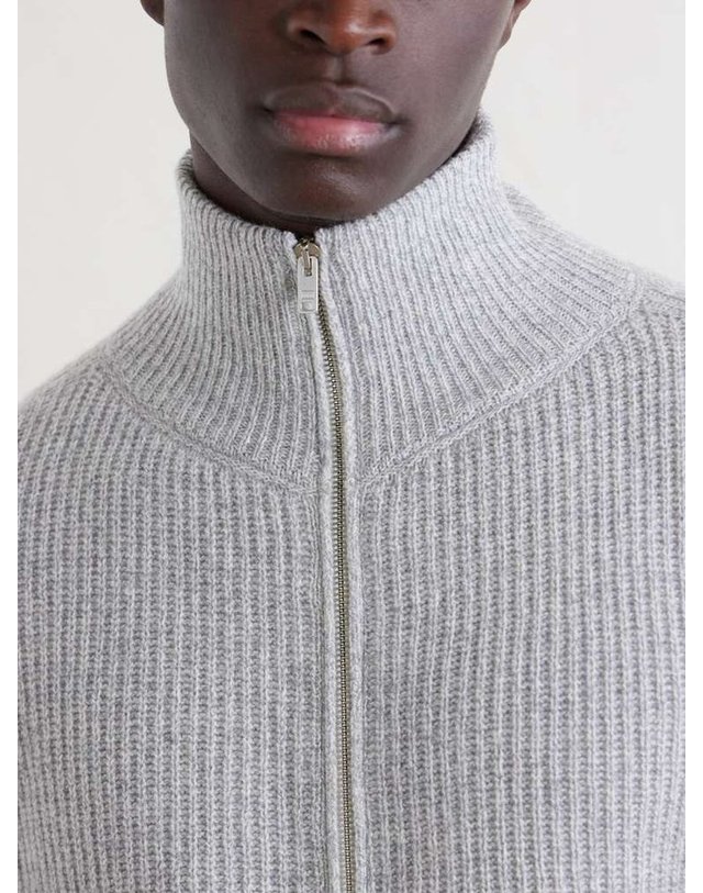 존 스메들리 [해외직구] 존스 메들리 MALLAM 리브드 RECYCLEDCASHMERE & 울블렌드 집업 가디건 MALLAM B0082124146 착용컷