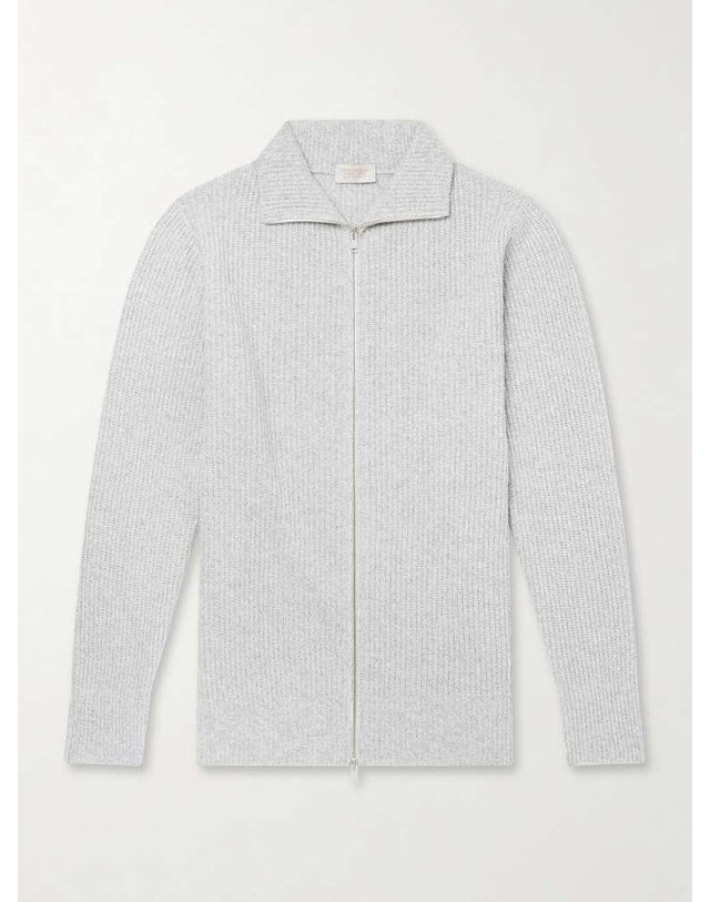 존 스메들리 [해외직구] 존스 메들리 MALLAM 리브드 RECYCLEDCASHMERE & 울블렌드 집업 가디건 MALLAM B0082124146 착용컷