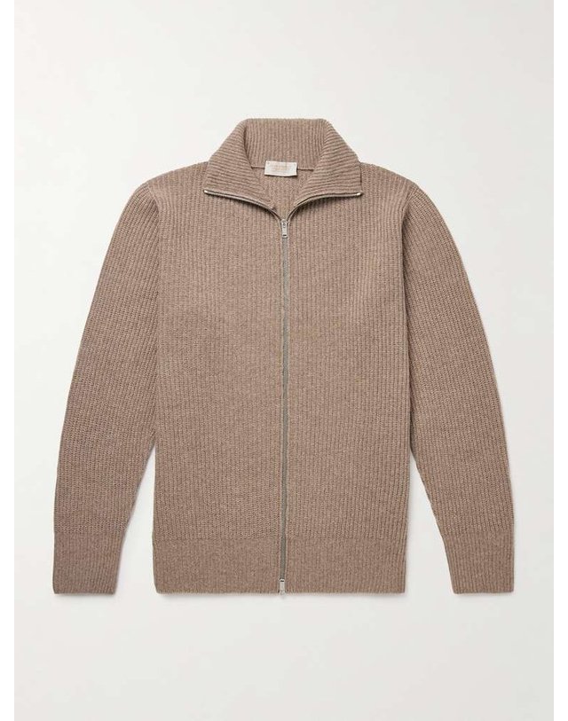 존 스메들리 [해외직구] 존스 메들리 MALLAM 리브드 RECYCLEDCASHMERE & 메리노 울블렌드 집업 가디건 MALLAM B0082125707 착용컷