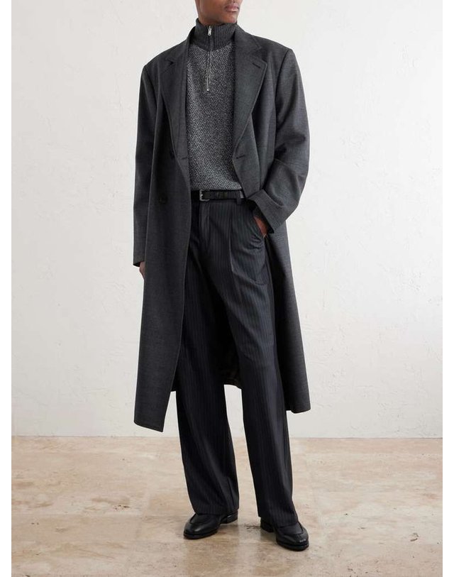 존 스메들리 [해외직구] 존스 메들리 RECYCLEDCASHMERE & 울블렌드 하프지퍼 스웨터 INGHRAM B0082124637 착용컷