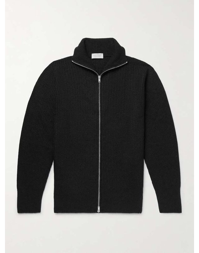 존 스메들리 [해외직구] 존스 메들리 MALLAM 리브드 RECYCLEDCASHMERE & 메리노 울블렌드 집업 가디건 MALLAM B0082128770 착용컷