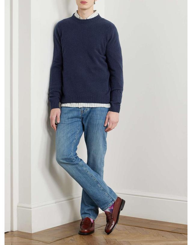 존 스메들리 [해외직구] 존스 메들리 노퍽 RECYCLEDCASHMERE & 메리노 울블렌드 스웨터 NORFOLK B0081666738 착용컷