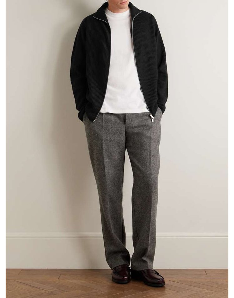 [해외] 존스 메들리 MALLAM 리브드 RECYCLEDCASHMERE 메리노 울블렌드 집업 가디건 MALLAM B0082128770