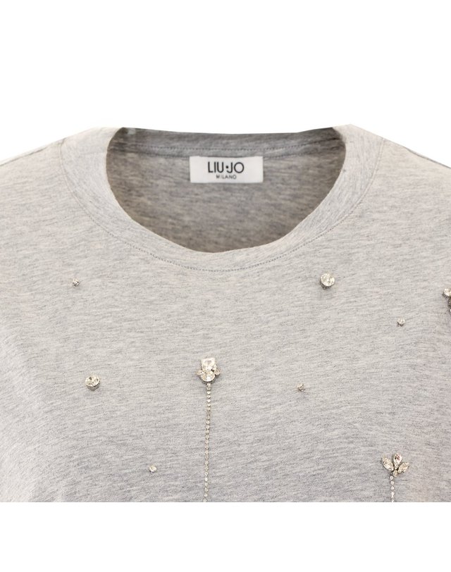리우조 [해외직구] 26 F/W 리우조 쥬얼 엠브로이드 티셔츠 WF6398JS904/L9349 B0012065974 착용컷