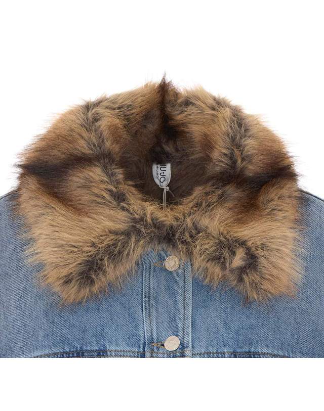 리우조 [해외직구] 26 F/W 리우조 데님 베스트 WITH 테디 디테일 UF6154D0347/79093 B0012335396 착용컷