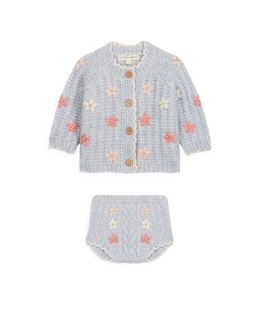 [해외직구] 루이스미샤 라이트 블루 가디건 & 쇼츠 셋 (KIDS 상품) FRCW26C0132CLOUD B0302362748