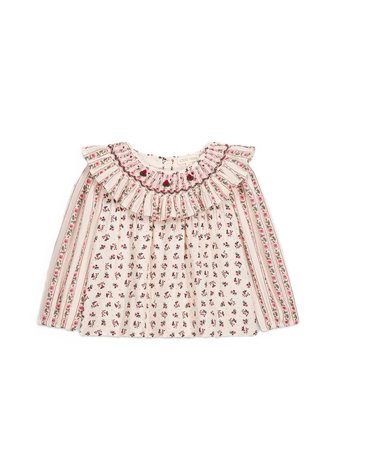 [해외직구] 루이스미샤 화이트 코튼 셔츠 WITH 플라워 (KIDS 상품) GRIW26B0291CRPINKSCRFLOWB B0302362756