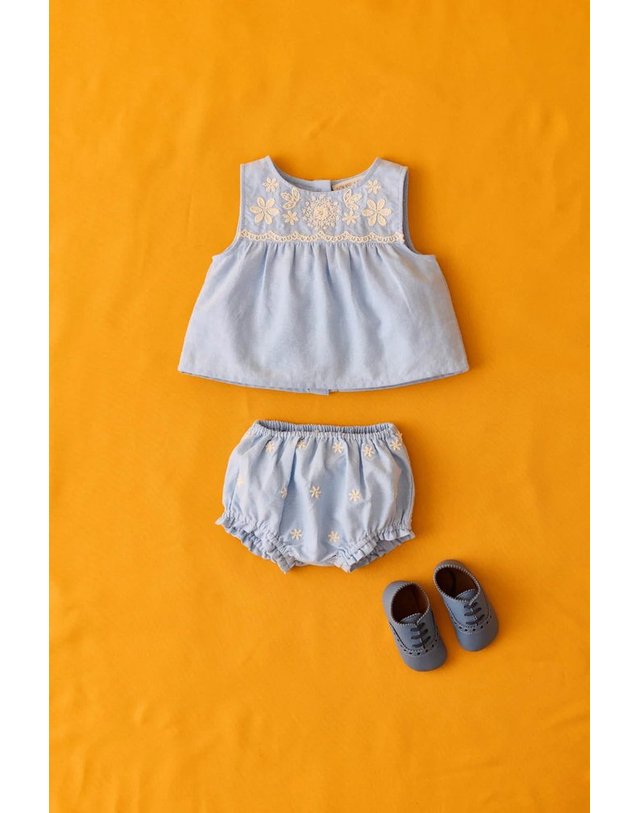 루이스미샤 [해외직구] 루이스미샤 MALAYA 블라우스 (KIDS 상품) FRIS26B0057OXFORDBLUE B0302004122 착용컷