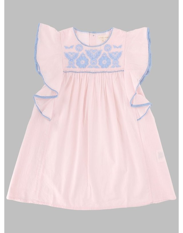 루이스미샤 [해외직구] 26 S/S 루이스미샤 VESTITO 콘 RICAMO (KIDS 상품) FRI-S26-S0200K_PINK B0042046184 착용컷