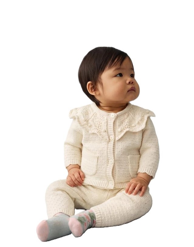 루이스미샤 [해외직구] 루이스미샤 화이트 코튼 셋 (KIDS 상품) FRCW26C0133CREAM B0302362749 착용컷