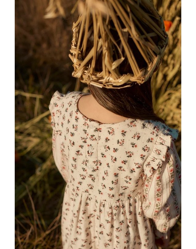 루이스미샤 [해외직구] 루이스미샤 베이지 플로랄 드레스 (KIDS 상품) GRIW26S0017CREAMPINKSORREL B0302491768 착용컷