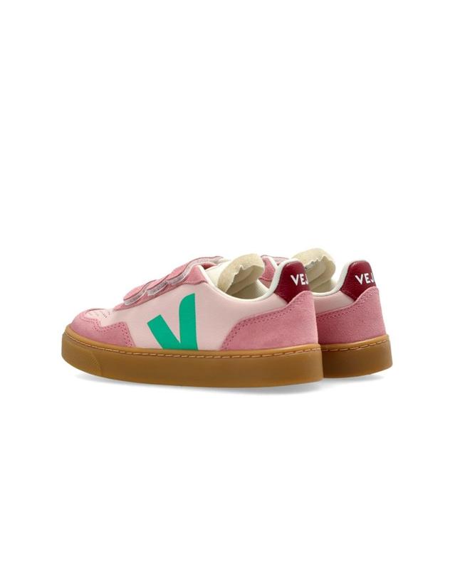 베자 [해외직구] 26 S/S 베자 V90 로고 스니커즈 (KIDS 상품) SX2021515CK_PETALEMARY B0041930831 착용컷