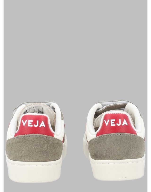 베자 [해외직구] 26 F/W 베자 스니커즈 V-10 콘 CHIUSURA A STRAPPO (KIDS 상품) CV0521767CK_PURE_PEPPER_KAKI B0042278430 착용컷