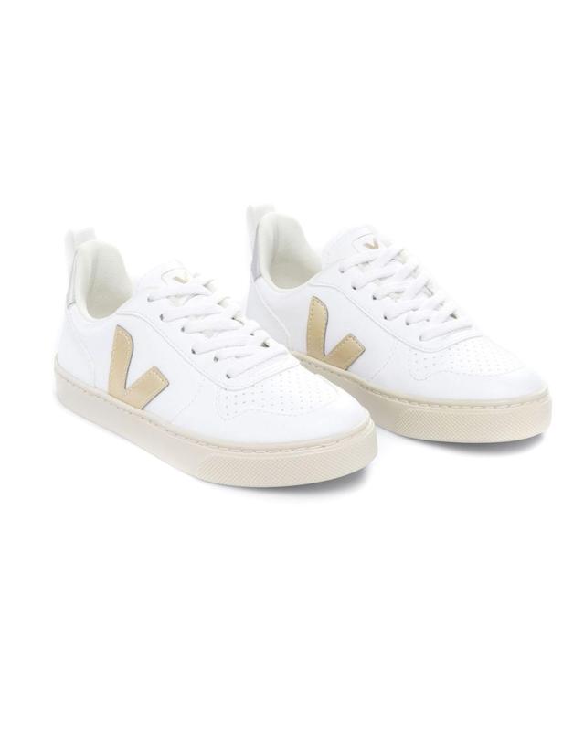 베자 [해외직구] 베자 화이트 오가닉 코튼 캔버스 스니커즈 (KIDS 상품) CX0703423CWHITEPLATINESILVER B0301394111 착용컷
