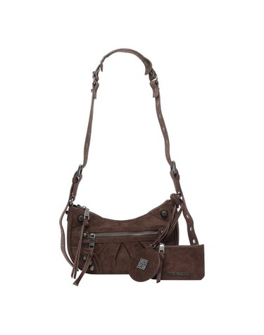 [해외직구] 26 F/W 스티브 매든 BGLOWIN 크로스바디 백 BGLOWINS/CHOCOLATE/SILVER B0012328128
