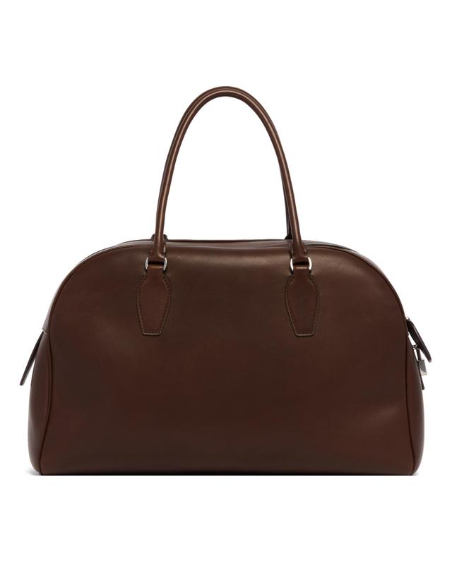 더 로우 [해외직구] 25 F/W 더 로우 백 인 펠레 INDIA 1575 MARRONE W1594L72/DEOS B0741808398 착용컷