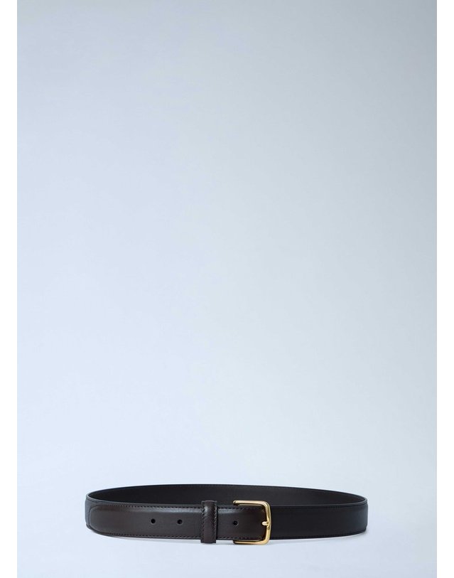 더 로우 [해외직구] 26 S/S 더 로우 레더 벨트 M1009-L60-DARKG B0111916153 착용컷
