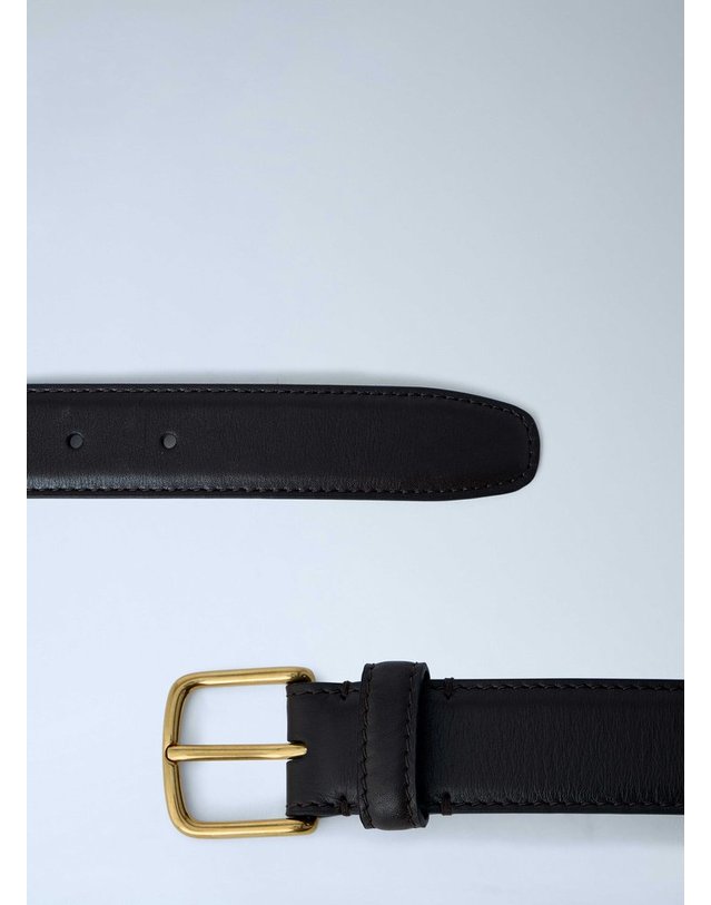 더 로우 [해외직구] 26 S/S 더 로우 레더 벨트 M1009-L60-DARKG B0111916153 착용컷