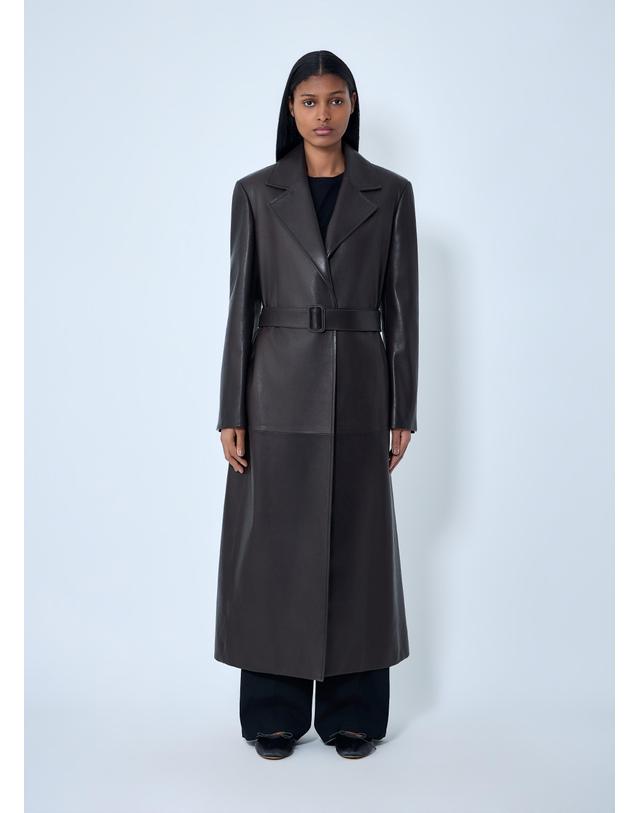 더 로우 [해외직구] 26 S/S 더 로우 RAISA 레더 코트 10509-L644-CFF B0111928885 착용컷
