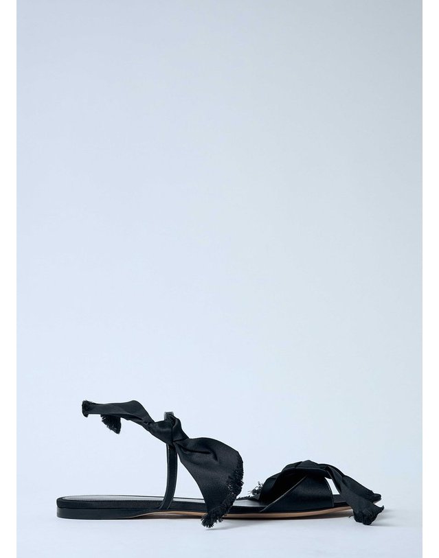 더 로우 [해외직구] 25 S/S 더 로우 VOLUPTAS 샌들 F1571 W326 BLK B0111552150 착용컷