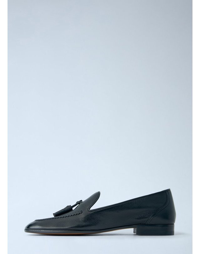 더 로우 [해외직구] 26 F/W 더 로우 CADEN 로퍼 F001039-L894-BLK B0112366224 착용컷