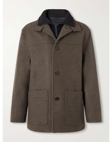 [해외직구] 마가렛 호웰 KNITTRIMMED 울블렌드 멜턴 코트 MEOU0519A26MCC B0082491286