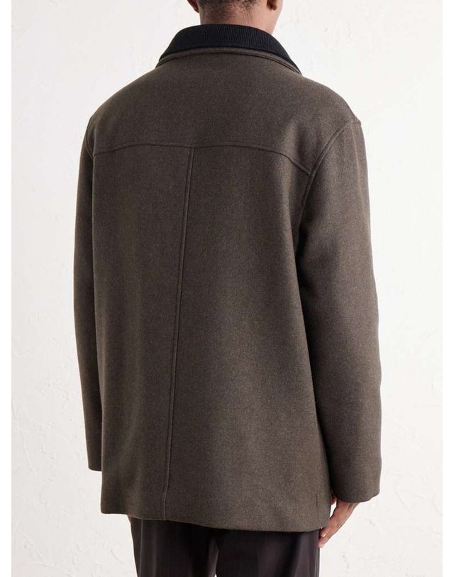 마가렛 호웰 [해외직구] 마가렛 호웰 KNITTRIMMED 울블렌드 멜턴 코트 MEOU0519A26MCC B0082491286 착용컷