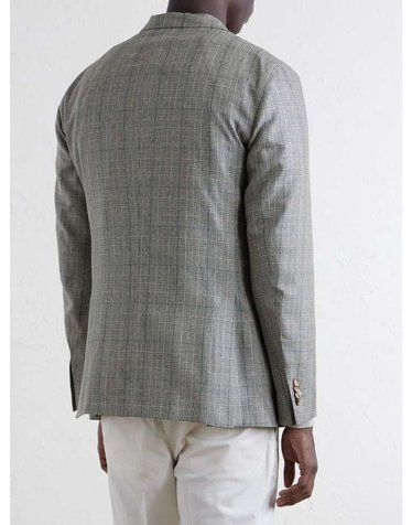[해외직구] 볼리올리 프린스 오브 웨일즈 체크 실크 블레이저 N2902E-BVC006 B0082125692