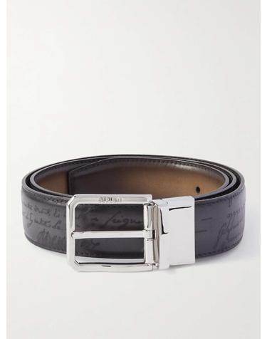 [해외직구] 26 F/W 벨루티 VERSATILE 3.5CM 리버서블 스크리토 베네치아 레더 벨트 C0028-005 B0081108639