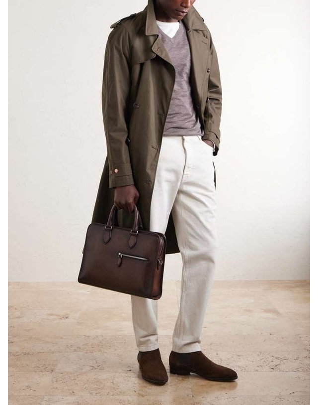 벨루티 [해외직구] 27 S/S 벨루티 UN 주르 레더 브리프케이스 M314918 B0082101173 착용컷