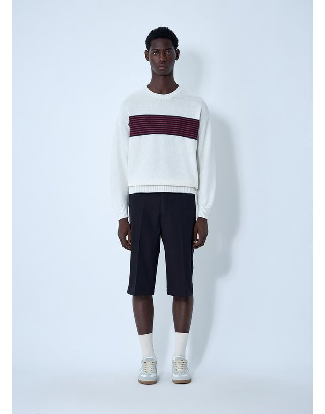 비즈빔 [해외직구] 25 S/S 비즈빔 COTTONANDSILKBLEND 스웨터 0125105012003 IVORY B0111727416 착용컷