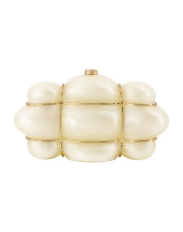[해외직구] 26 F/W 컬트 가이아 BOLLA 클러치 CULT 가이아 아크릴 아이보리 HDBCL37212AC1889 B0732150486