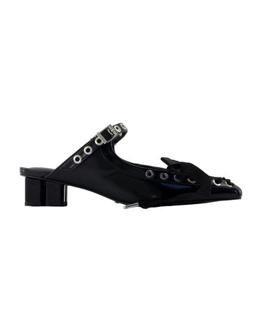 [해외직구] 26 S/S 가니 EYELETS 레이스 업 뮬 GANNI 신세틱 블랙 B1030055-099 B0731922840