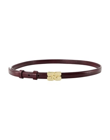 [해외직구] 26 F/W 가니 캣 스몰 벨트 GANNI 신세틱 버건디 B3040005-436 B0732297497