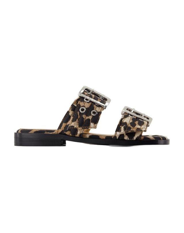 가니 [해외직구] 25 S/S 가니 페미닌 샌들 GANNI 데님 프린트 S2970-943 B0731607601 착용컷
