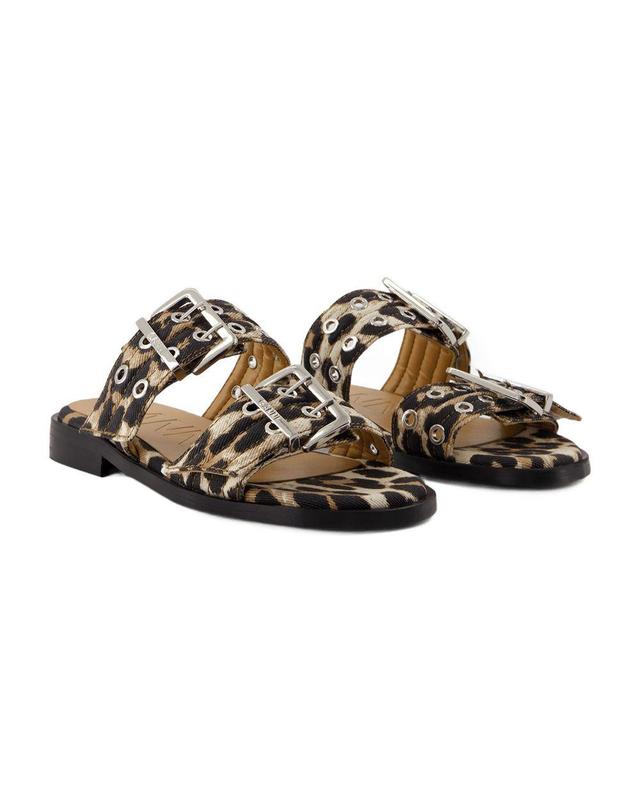 가니 [해외직구] 25 S/S 가니 페미닌 샌들 GANNI 데님 프린트 S2970-943 B0731607601 착용컷