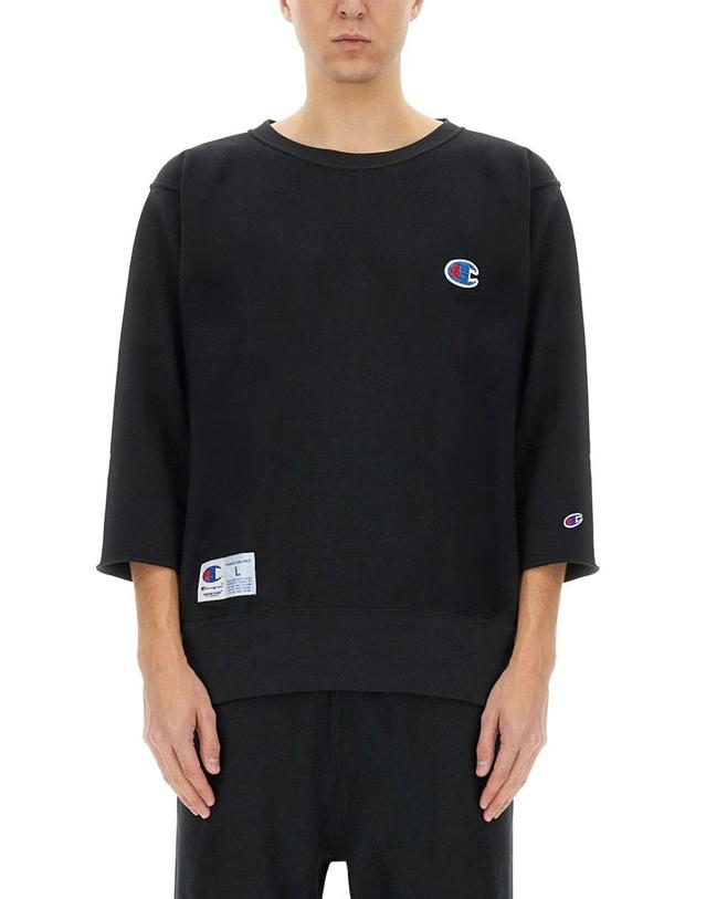 언더커버 [해외직구] 25 S/S 언더 커버 챔피온 X 언더커버 티셔츠 UC1E4810-1_BLACK B0041572583 착용컷